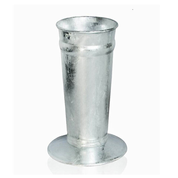 Vase mit Fuß verzinkt Ø 17cm h=45cm  7 Lt