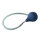 Ball-Pumpe Gummi blau mit Schlauch 50cm