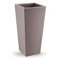 Vase Genesis quad 38x38x85cm 22Ltr. taupe