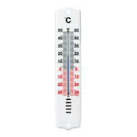 Thermometer KS weiß -30+50°C  205x 45 mm