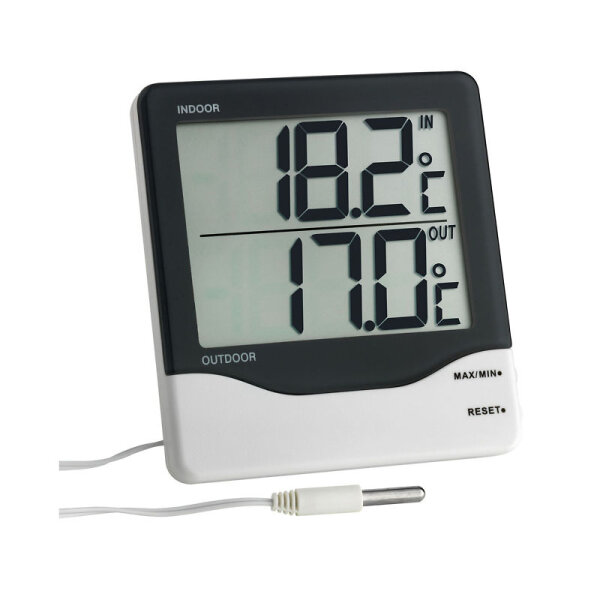 El.Min/Max In/Out Thermometer  110x95 mm