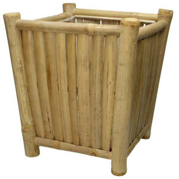 Planter Bamboo Natural  29x29cm