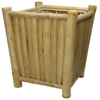 Planter Bamboo Natural  29x29cm