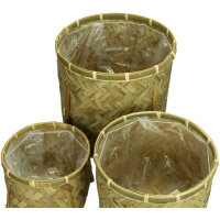 Planter Bamboo Plait Set 36,26,20cm