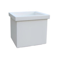 Pflanzkübel Siepi 47x47/41cm  61Ltr bianco