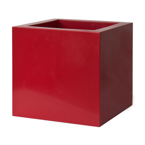 Kübel KUBE 30x30/30cm 9 Ltr. GLOSS rosso