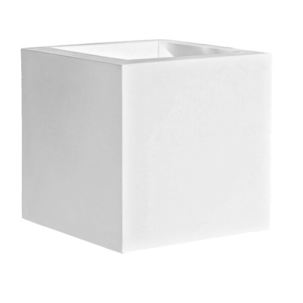 Kübel KUBE 40x40/40cm 22 Ltr. bianco