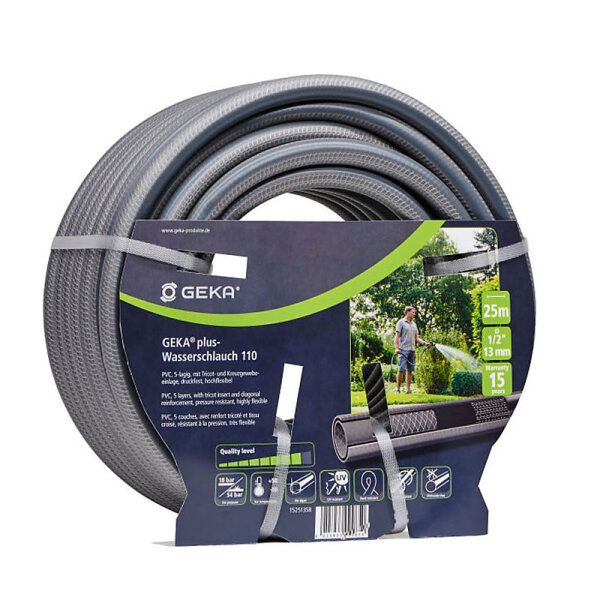 Geka Plus Schlauch 110 5-lagig grau 1/2" 50m