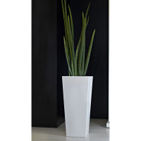 Vase KIAM 25x25x56cm 4,5Ltr. GLOSS bianco