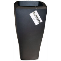 Vase Quadrum 37x37/73 16 Ltr. nero