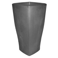 Vase Quadrum 37x37/73 16 Ltr. nero