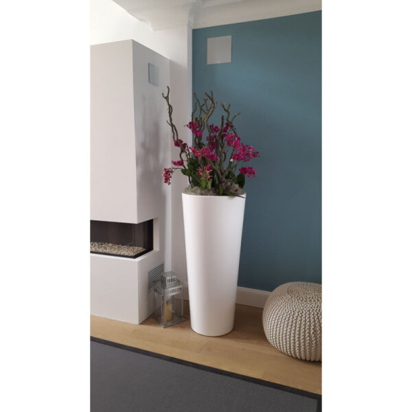 Vase Ilie 47/98cm 26L GLOSS bianco