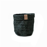 Sizo knitted Paper Bag 13cm black 6er