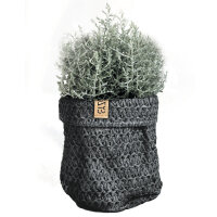Sizo knitted Paper Bag 20cm black 3er