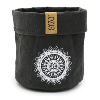 Sizo Paper Bag Mandala black 13cm 6er