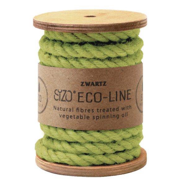 Sizo Jute Band yellow green  Ø 7 mm x 5 m