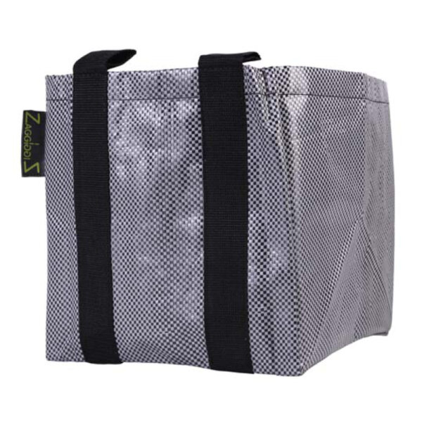 Topf Zigg Zagg grau 52x52cm Höhe 55cm