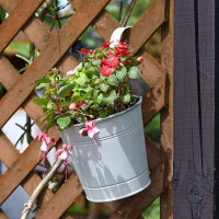 Balcony Hanging Pot Metal 15cm Ivory