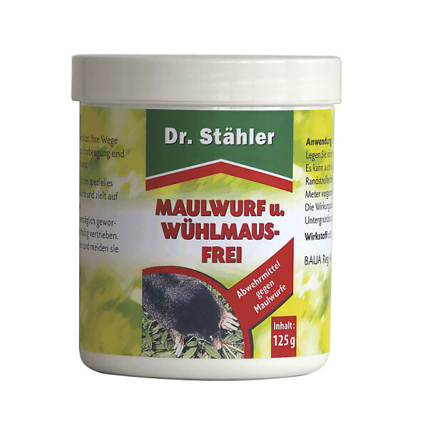 Maulwurf- u. Wühlmausfrei Stähler 125g