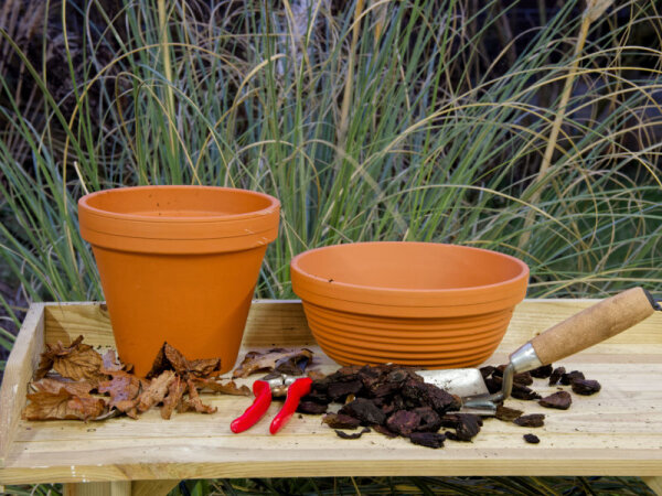 Tonschale R natur terracotta 23,8 / 11cm