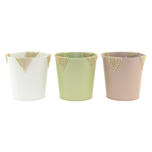 Guus Zinktopf  13,2cm H 12,2cm  ES 12 3er Farben