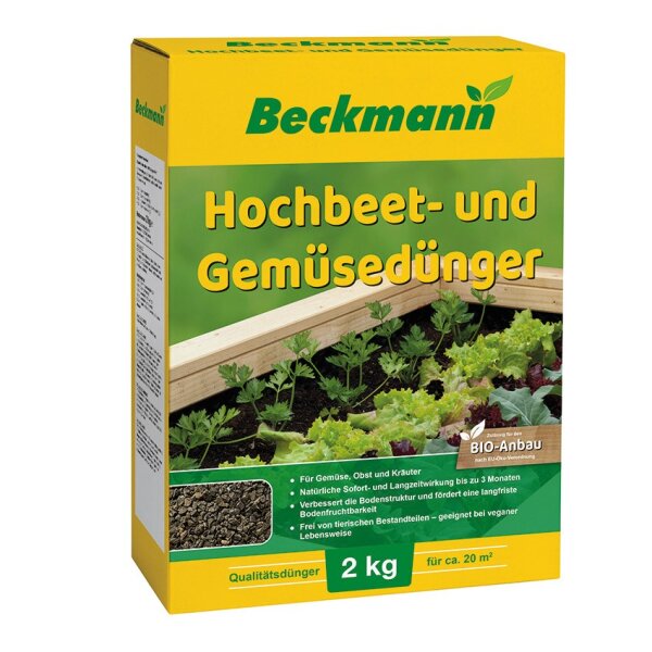 Beckmann Hochbeet und Gem&uuml;sed&uuml;nger 2,0 kg