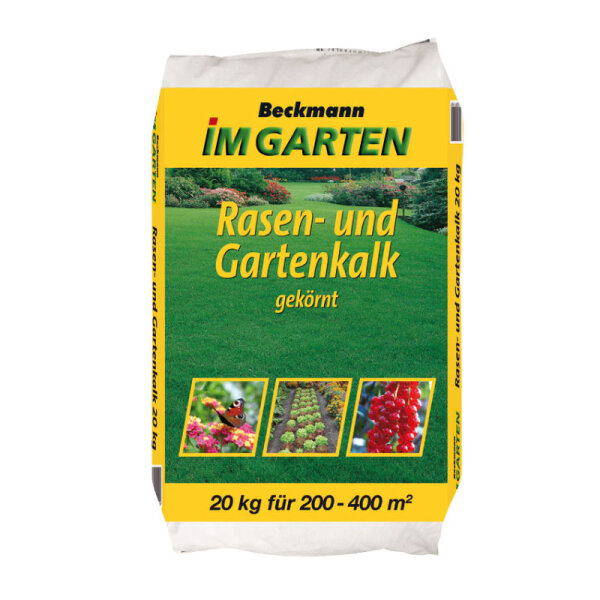 Kopie von Beckmann Garten+Rasenkalk 95%ig  200m&sup2; 20kg #1