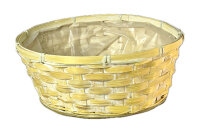 Bambussplit Korb gelb washed 20x 10cm 5er