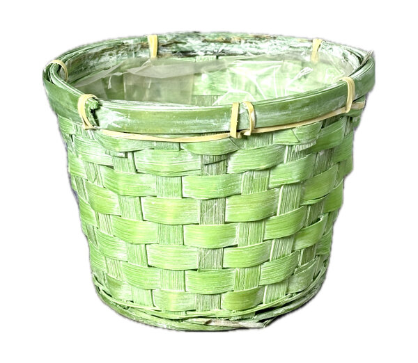 Bambussplit Korb braun washed 25x 10cm 4er