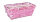 Bambussplit Korb recht rosa wasched 23x12x9cm 6er