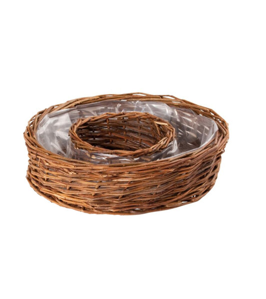 Weiden-Pflanzring dunkel 36-9cm, 30-8cm Set