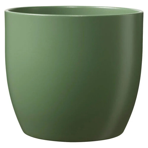 Topf Basel Keramik moosgr&uuml;n matt &Oslash; 19xH18cm 4er