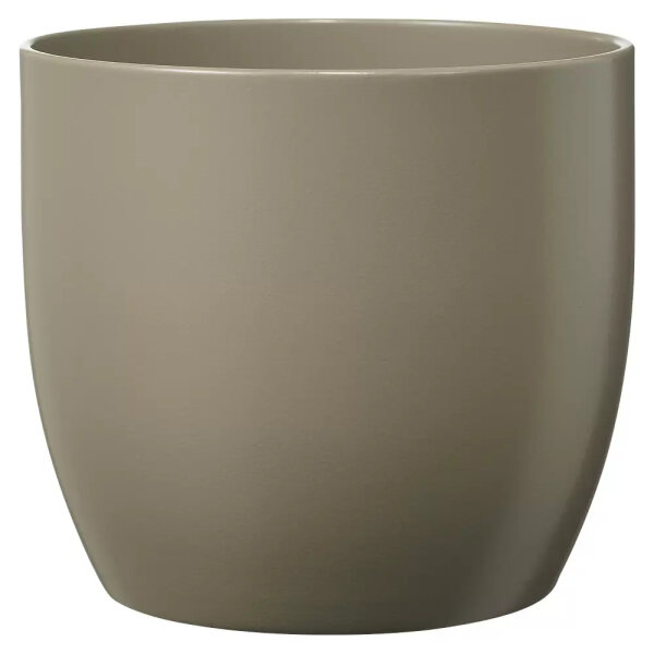 Topf Basel Keramik hellgrau matt &Oslash; 19xH18cm 4er