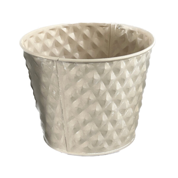 Diamond Zink Topf creme 13cm x 10,5cm ES 12