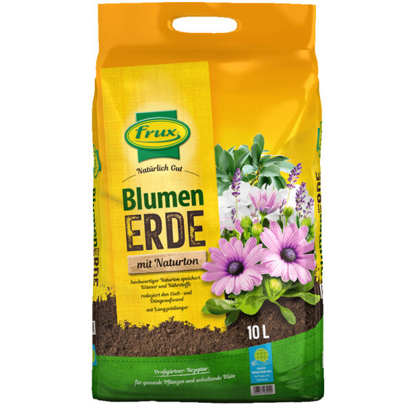 Blumenerde mit Ton FRUX 10 Liter 5x