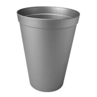 Vase Basic 15/20cm 2,0 L zinkfarbend