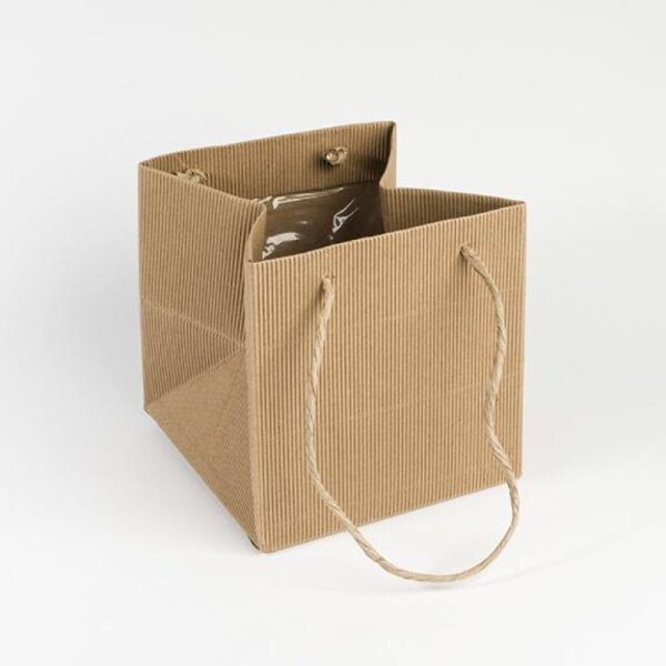Tasche Ribbled Natural 10,5x10,5x10,5cm natur