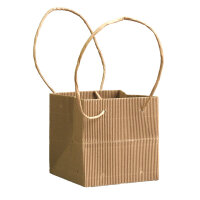 Tasche Ribbled Natural 12x12x12 cm natur
