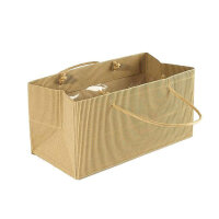 Tasche Ribbel 24x12 x 12cm braun Papier