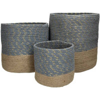 Basket Cotton Blue,Sand Set 25,20,15cm